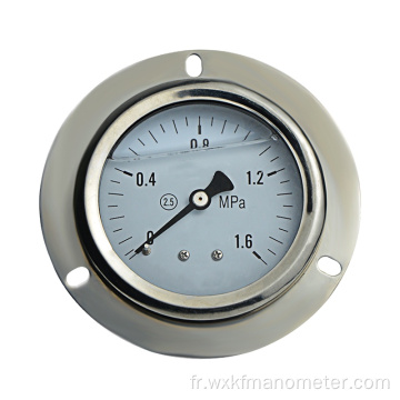 Gauge de pression du panneau avec bride 63 mm